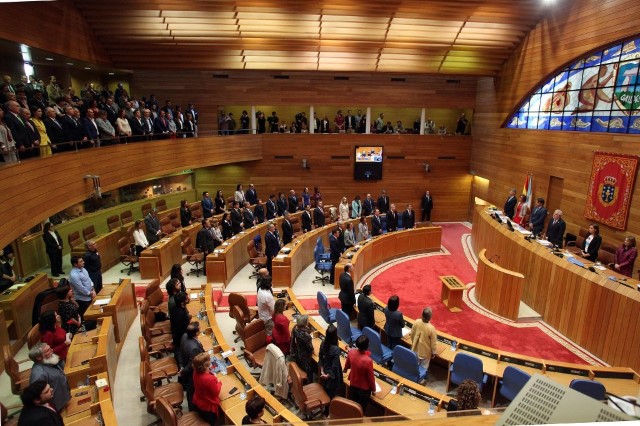 Sesión constitutiva de la X Legislatura del Parlamento de Galicia.
